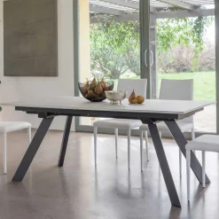 Viadurini Living Ausziehbare Esstische-Ausziehbarer Tisch bis zu 2,8 Meter mit Keramikplatte Made in Italy - Paoluccio