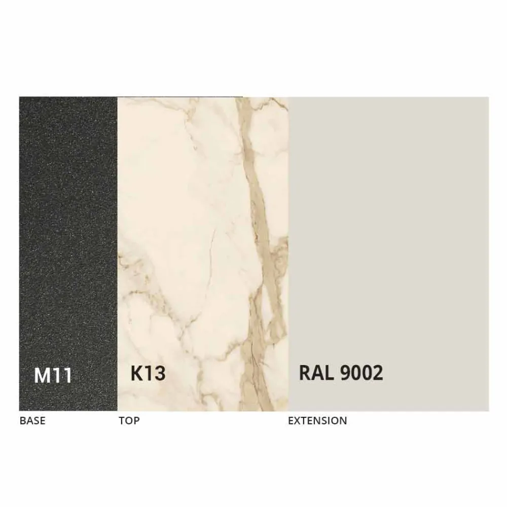 Viadurini Living Ausziehbare Esstische-Ausziehbarer Tisch bis zu 2,8 Meter mit Keramikplatte Made in Italy - Paoluccio