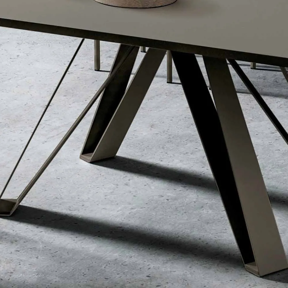 Viadurini Living Ausziehbare Esstische-Ausziehbarer Tisch Bis zu 280 cm in Fenix Made in Italy, Precious - Aresto