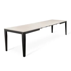 Viadurini Living Ausziehbare Esstische-Ausziehbarer Tisch bis zu 316 cm in Melamin und Metallgestell – Weihrauch