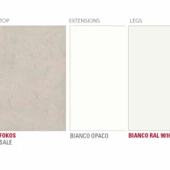 Viadurini Living Ausziehbare Esstische-Ausziehbarer Tisch Bis zu 238 cm aus Laminam und Metall Made in Italy - Remigio