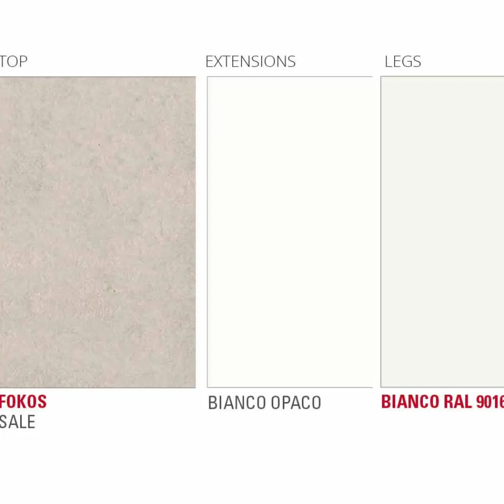 Viadurini Living Ausziehbare Esstische-Ausziehbarer Tisch Bis zu 238 cm aus Laminam und Metall Made in Italy - Remigio