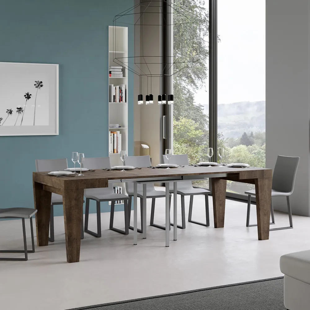 Viadurini Living Ausziehbare Esstische-Ausziehbarer Tisch, erhältlich in verschiedenen Ausführungen, hergestellt in Italien – Mountain