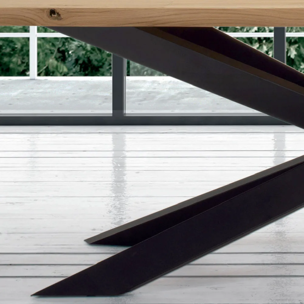 Viadurini Living Ausziehbare Esstische-Ausziehbarer Tisch für bis zu 14 Sitzplätze aus furniertem Holz, hergestellt in Italien – Grotta