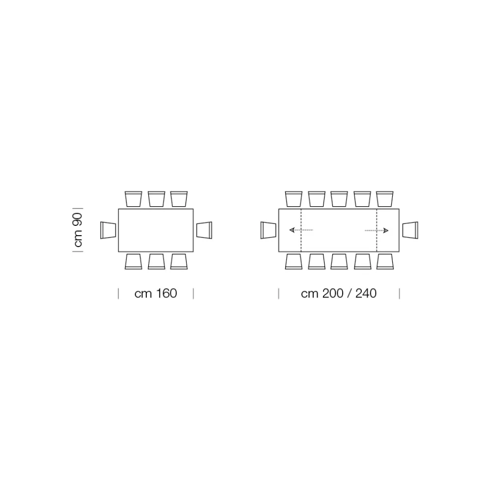 Viadurini Living Ausziehbare Esstische-Ausziehbarer Tisch für bis zu 14 Sitzplätze aus furniertem Holz, hergestellt in Italien – Grotta