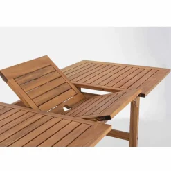 Viadurini in the Garden Gartentische Aus Teakholz|Ausziehbare Gartentische-Ausziehbarer Tisch im Freien Bis zu 160 cm in Akazienholz - Wolke