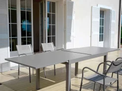 Viadurini in the Garden Ausziehbare Gartentische-Ausziehbarer Tisch im Freien Bis zu 280 cm aus Metall Made in Italy - Dego