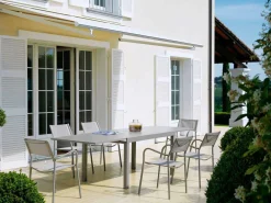 Viadurini in the Garden Ausziehbare Gartentische-Ausziehbarer Tisch im Freien Bis zu 280 cm aus Metall Made in Italy - Dego