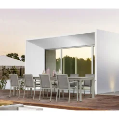 Viadurini in the Garden Gartentische Aus Aluminium|Ausziehbare Gartentische-Ausziehbarer Tisch im Freien aus modernem Aluminium Homemotion - Casper