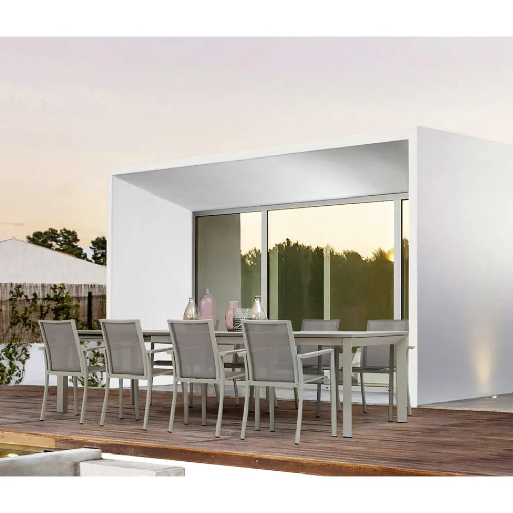 Viadurini in the Garden Gartentische Aus Aluminium|Ausziehbare Gartentische-Ausziehbarer Tisch im Freien aus modernem Aluminium Homemotion - Casper