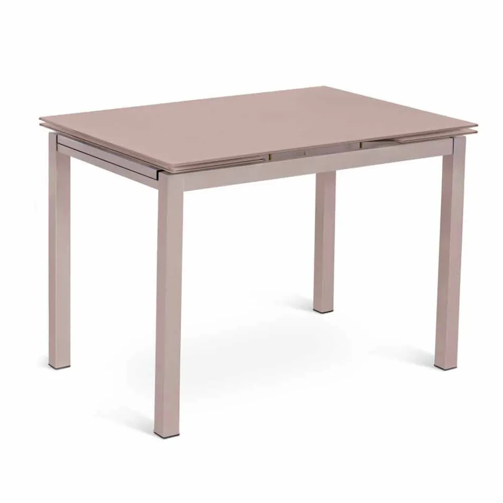 Viadurini Living Ausziehbare Esstische-Ausziehbarer Tisch in modernem Design bis 200 cm in Glas und Metall - Stempel