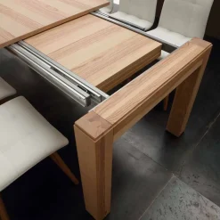 Viadurini Living Ausziehbare Esstische-Ausziehbarer Tisch mit Beinen aus Massivholz Indiana