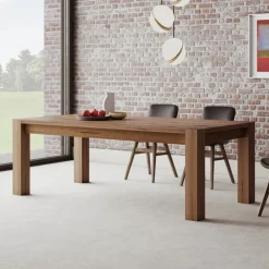 Viadurini Living Esstische Nach Mass|Ausziehbare Esstische-Ausziehbarer Tisch mit furnierten Beinen und Platte, hergestellt in Italien – Tash