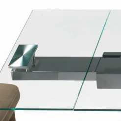 Viadurini Living Ausziehbare Esstische-Ausziehbarer Tisch mit Glasplatte, hergestellt in Italien – Equatore