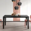 Viadurini Living Ausziehbare Esstische-Ausziehbarer Tisch mit Melaminplatte und Metallgestell - Ariel