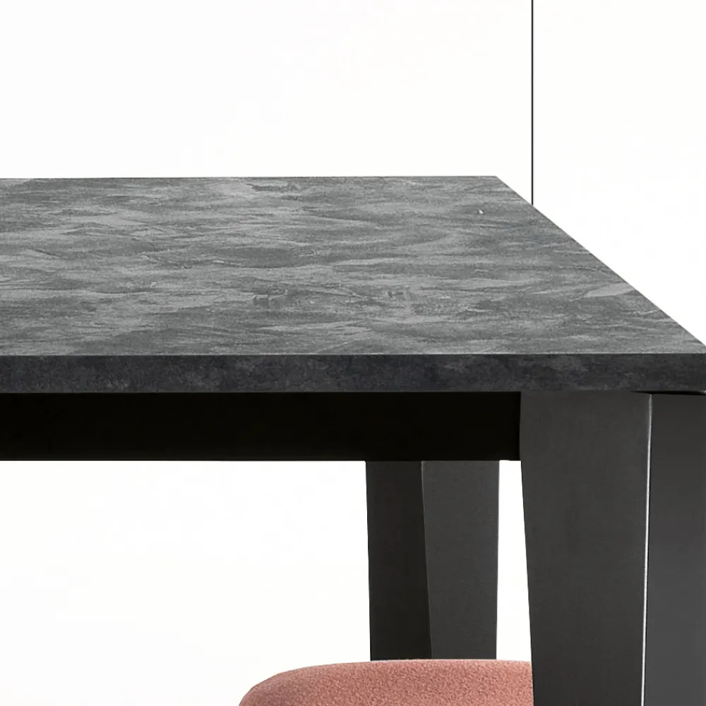 Viadurini Living Ausziehbare Esstische-Ausziehbarer Tisch mit Melaminplatte und Metallgestell - Ariel