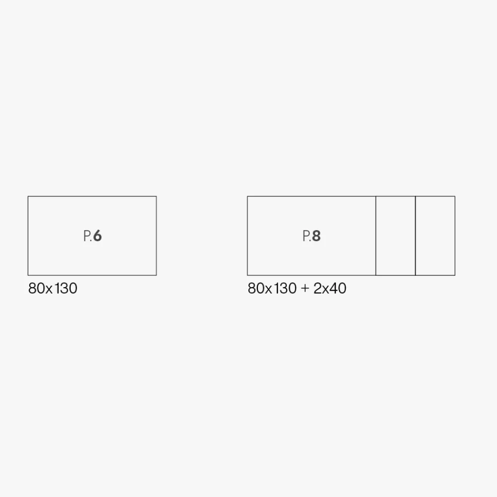 Viadurini Living Ausziehbare Esstische-Ausziehbarer Tisch mit Melaminplatte aus eisweißem Zement - Ariel