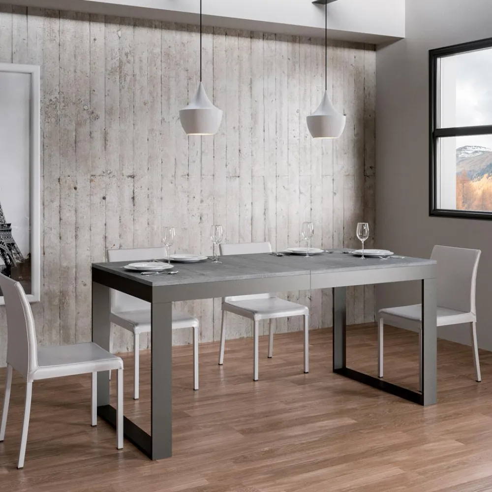 Viadurini Living Ausziehbare Esstische-Ausziehbarer Tisch mit modernem Design aus Melaminholz - Badesi