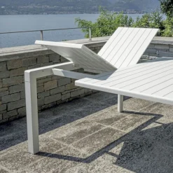 Viadurini in the Garden Gartentische Aus Aluminium|Ausziehbare Gartentische-Ausziehbarer Tisch mit Schiebebeinen und Aluminium-Lattenrostplatte - Supernova