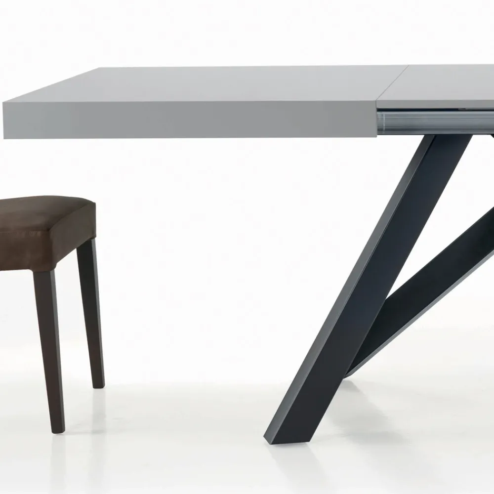 Viadurini Living Ausziehbare Esstische-Ausziehbarer Tisch mit synchronisierter zentraler Öffnung aus Laminat – Settimmio