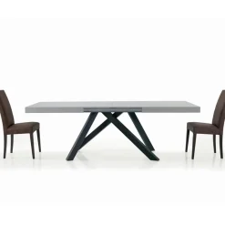 Viadurini Living Ausziehbare Esstische-Ausziehbarer Tisch mit synchronisierter zentraler Öffnung aus Laminat – Settimmio