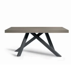 Viadurini Living Ausziehbare Esstische-Ausziehbarer Tisch mit synchronisierter seitlicher Öffnung aus Melamin – Settimmio