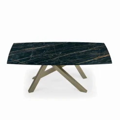 Viadurini Living Ausziehbare Esstische-Ausziehbarer Tisch mit Untergestell und Tischplatte in verschiedenen Ausführungen, hergestellt in Italien – Settimmio