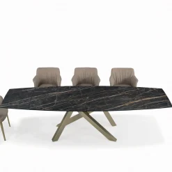 Viadurini Living Ausziehbare Esstische-Ausziehbarer Tisch mit Untergestell und Tischplatte in verschiedenen Ausführungen, hergestellt in Italien – Settimmio