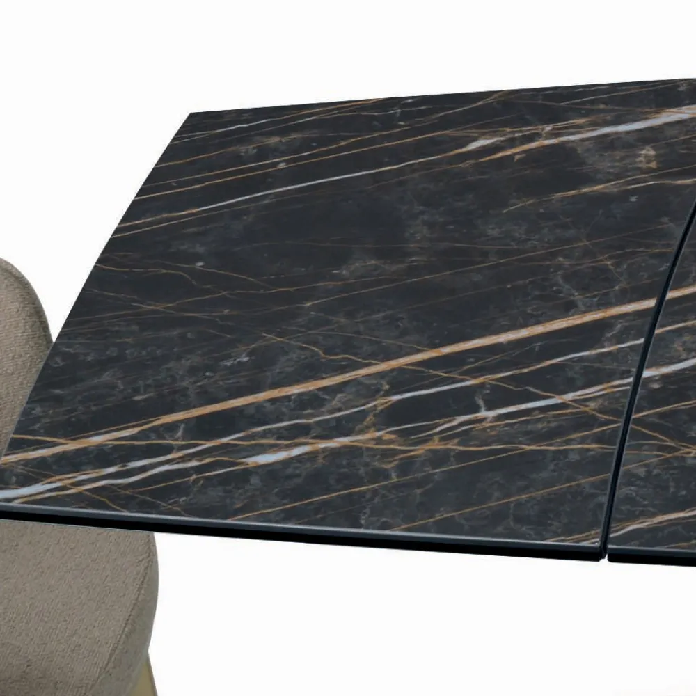 Viadurini Living Ausziehbare Esstische-Ausziehbarer Tisch mit Untergestell und Tischplatte in verschiedenen Ausführungen, hergestellt in Italien – Settimmio