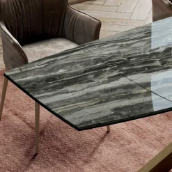 Viadurini Living Ausziehbare Esstische-Ausziehbarer Tisch mit Untergestell und Tischplatte in verschiedenen Ausführungen, hergestellt in Italien – Settimmio