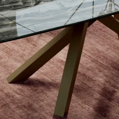 Viadurini Living Ausziehbare Esstische-Ausziehbarer Tisch mit Untergestell und Tischplatte in verschiedenen Ausführungen, hergestellt in Italien – Settimmio