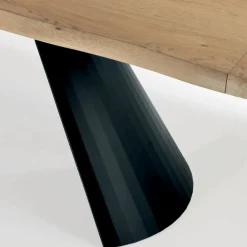 Viadurini Living Ausziehbare Esstische-Ausziehbarer Tisch mit unregelmäßiger entrindeter Kante, hergestellt in Italien – Gläser