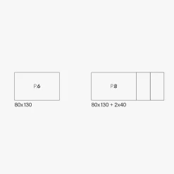 Viadurini Living Ausziehbare Esstische-Ausziehbarer Tisch mit weißen Metallbeinen und Melaminplatte - Shaila