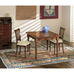 Viadurini Classic Ausziehbare Esstische-Ausziehbarer Tisch und 2 Stühle aus patiniertem Walnussholz, hergestellt in Italien – Biotite