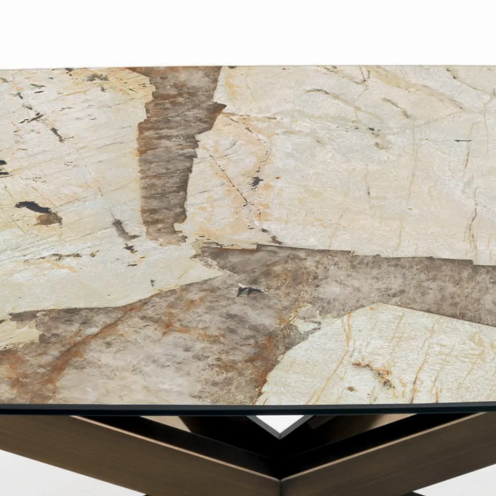 Viadurini Living Ausziehbare Esstische-Ausziehbarer tonnenförmiger Tisch mit integrierten Verlängerungen, hergestellt in Italien – Grotta