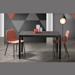 Viadurini Living Ausziehbare Esstische-Ausziehbarer Wohnzimmertisch mit Melaminplatte und Metallbeinen - Shaila