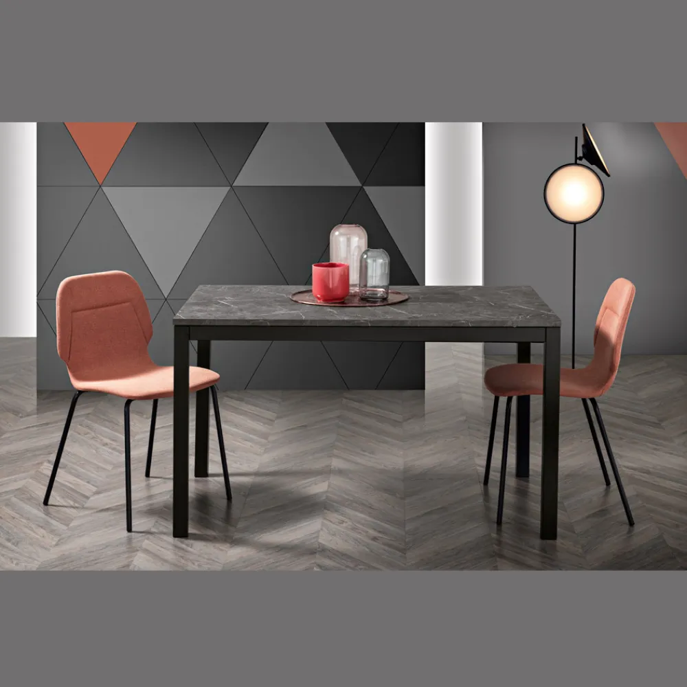 Viadurini Living Ausziehbare Esstische-Ausziehbarer Wohnzimmertisch mit Melaminplatte und Metallbeinen - Shaila