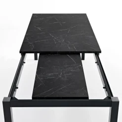 Viadurini Living Ausziehbare Esstische-Ausziehbarer Wohnzimmertisch mit Melaminplatte und Metallbeinen - Shaila