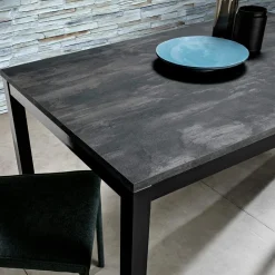 Viadurini Living Ausziehbare Esstische-Ausziehbarer Wohnzimmertisch mit Melaminplatte und Metallbeinen - Shaila