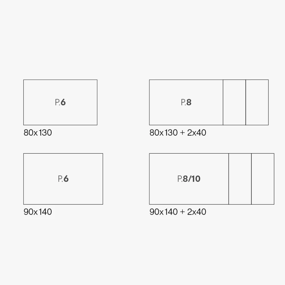 Viadurini Living Ausziehbare Esstische-Ausziehbarer Wohnzimmertisch mit Melaminplatte und Metallbeinen - Shaila