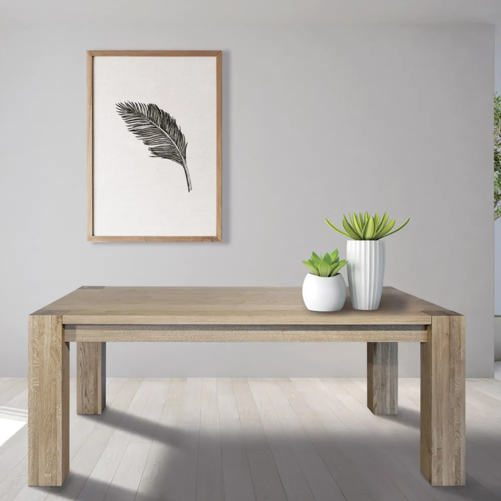 Viadurini Living Esstische Nach Mass|Ausziehbare Esstische-Ausziehbarer Wohnzimmertisch aus Asteiche plattiert Made in Italy - Durin