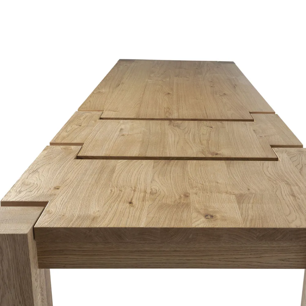 Viadurini Living Esstische Nach Mass|Ausziehbare Esstische-Ausziehbarer Wohnzimmertisch aus Asteiche plattiert Made in Italy - Durin