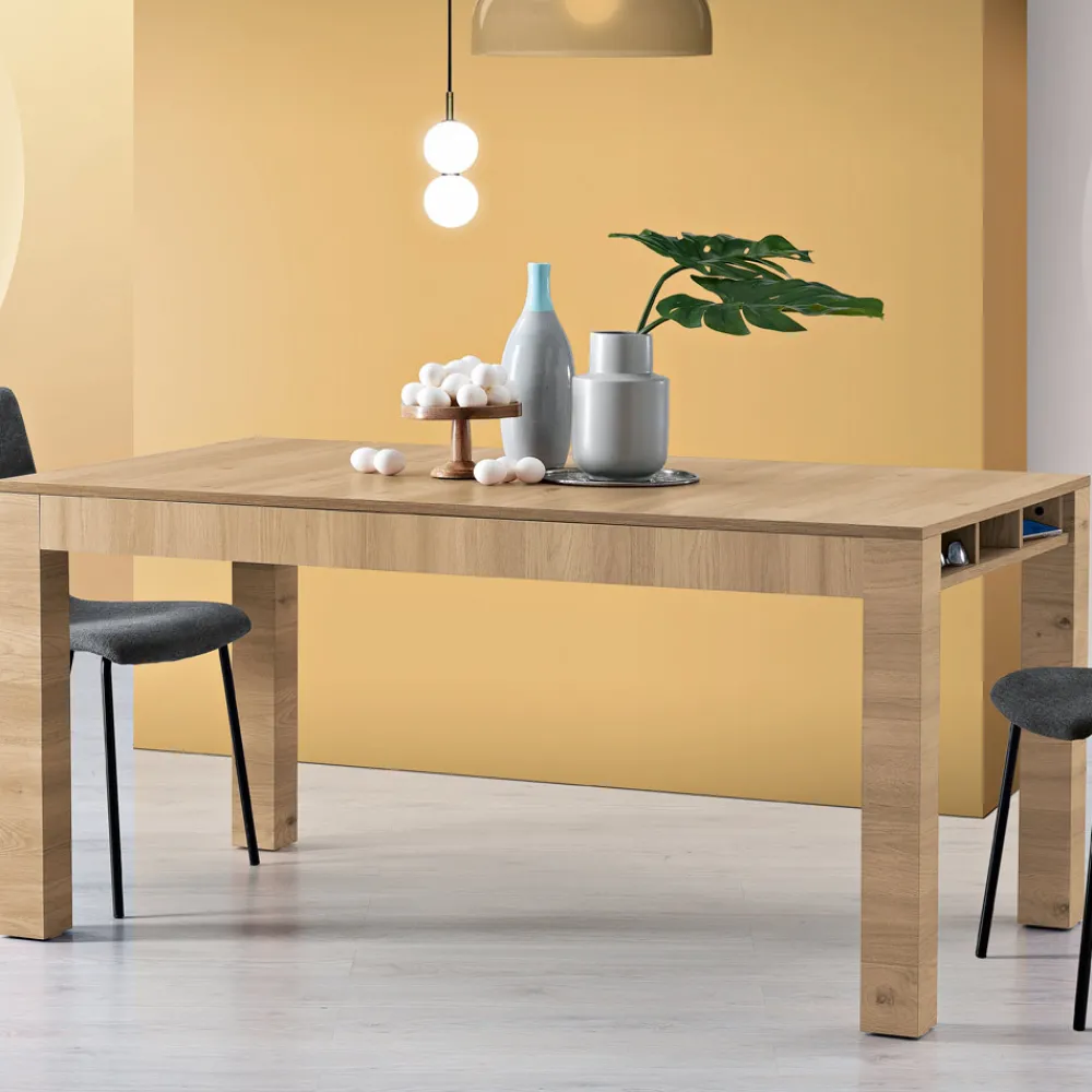 Viadurini Living Ausziehbare Esstische-Ausziehbarer Wohnzimmertisch aus Melamin Made in Italy - Ondine