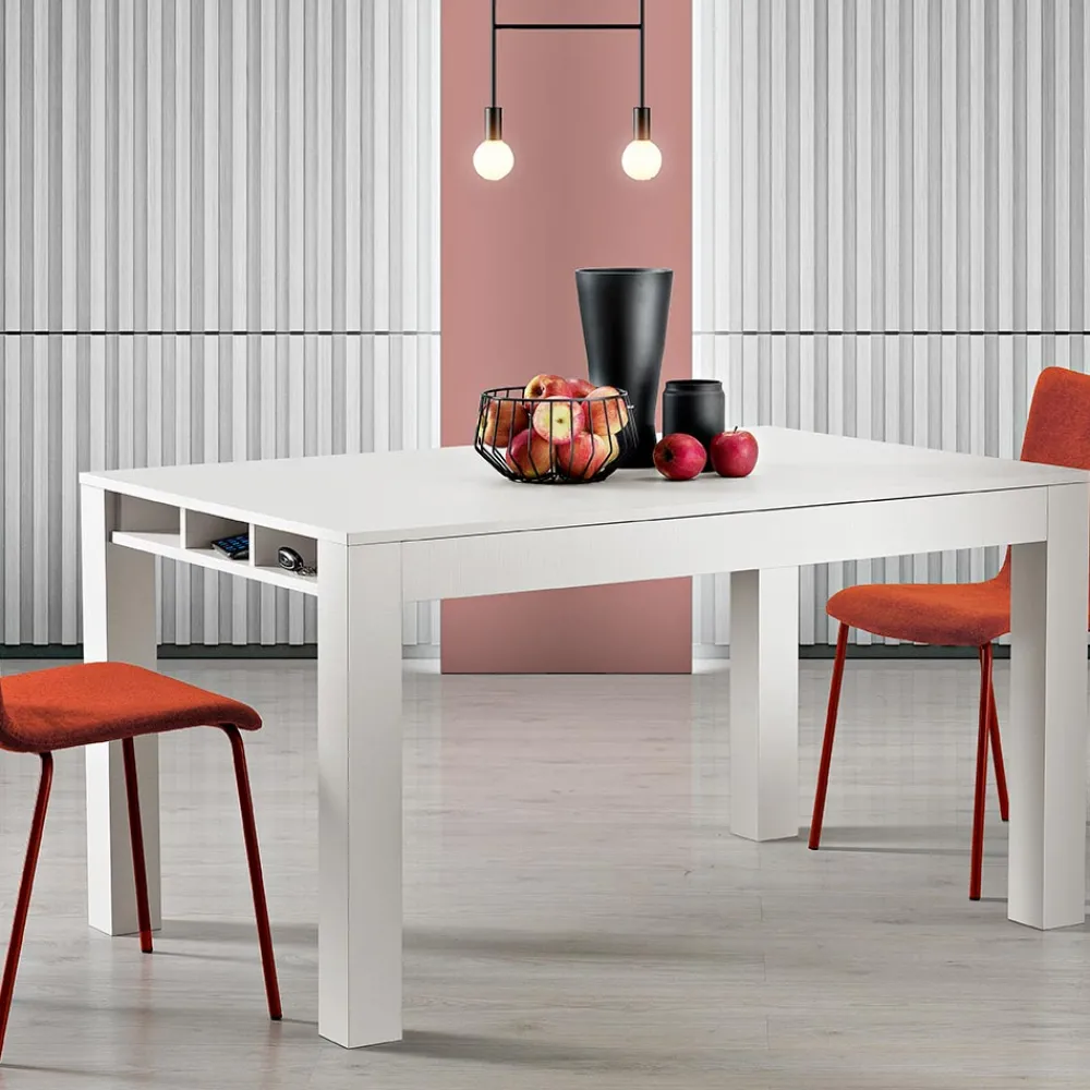 Viadurini Living Ausziehbare Esstische-Ausziehbarer Wohnzimmertisch aus Melamin Made in Italy - Ondine