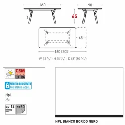 Varaschin Ausziehbare Gartentische-Ausziehtisch bis zu 350 cm H65 cm Link