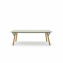 Varaschin Ausziehbare Gartentische-Ausziehtisch Tischbeine aus Teak H 75 cm Link