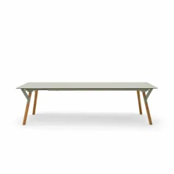 Varaschin Ausziehbare Gartentische-Ausziehtisch Tischbeine aus Teak H 75 cm Link