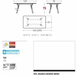 Varaschin Ausziehbare Gartentische-Ausziehtisch Tischbeine aus Teak H 75 cm Link