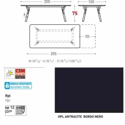 Varaschin Ausziehbare Gartentische-Ausziehtisch Tischbeine aus Teak H 75 cm Link