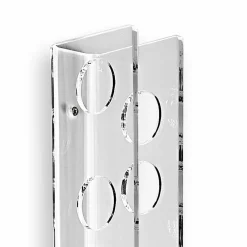 Viadurini Living Design Weinregal-Baby Big transparent Wandflaschen Halter L6xH100xP11cm